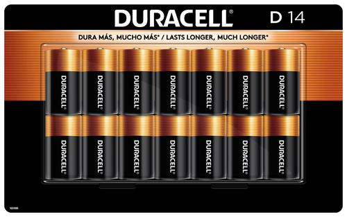 Duracell D Alkaline Batteries 14 Units