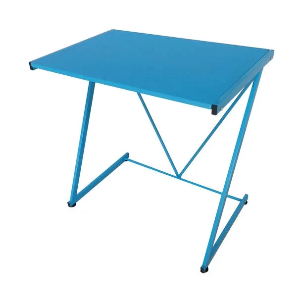 Urban Shop Z-Shaped Student Desk, Blue