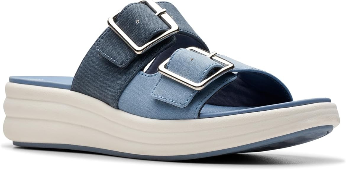 Clarks Womens Drift Buckle (Denim Combi)