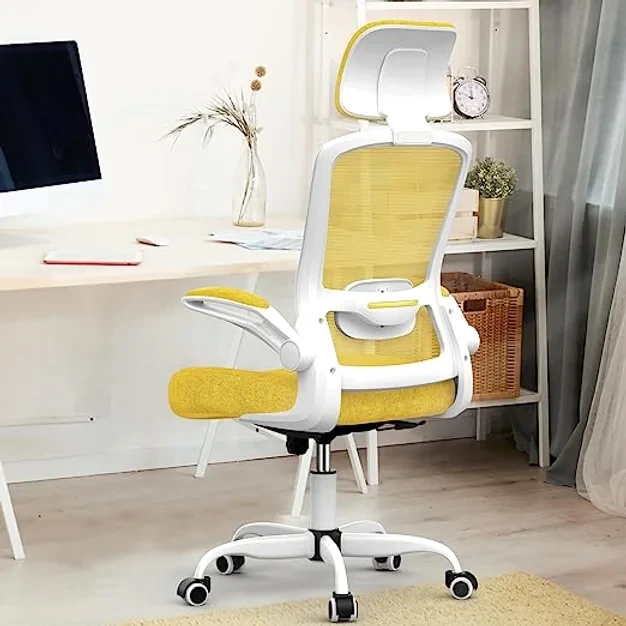 MimoGlad High Back Mesh Ergonomic Office Chair with HeadRest & Flip-up Armrests