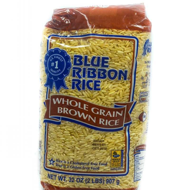 BLUE RIBBON WHOLE GRAIN BROWN RICE 907G (2LBS)