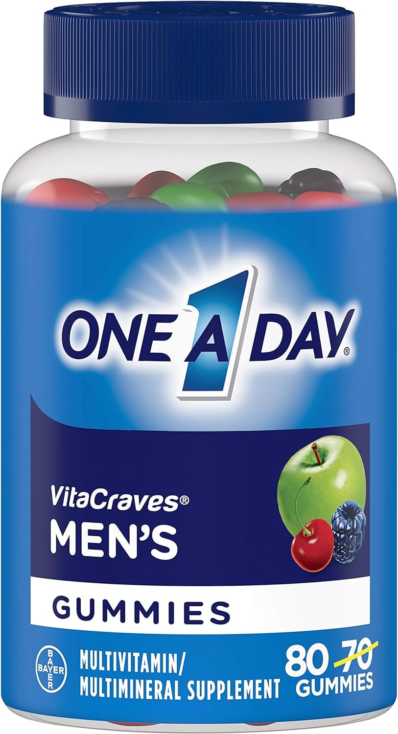 One A Day Men's Multivitamin Gummies, Multivitamins for Men, 80 Ct