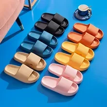 New Arrival Man Platform Slippers Summer Beach Eva Soft Sole Sandals Leisure Indoor Bathroom Anti Slip Shoes