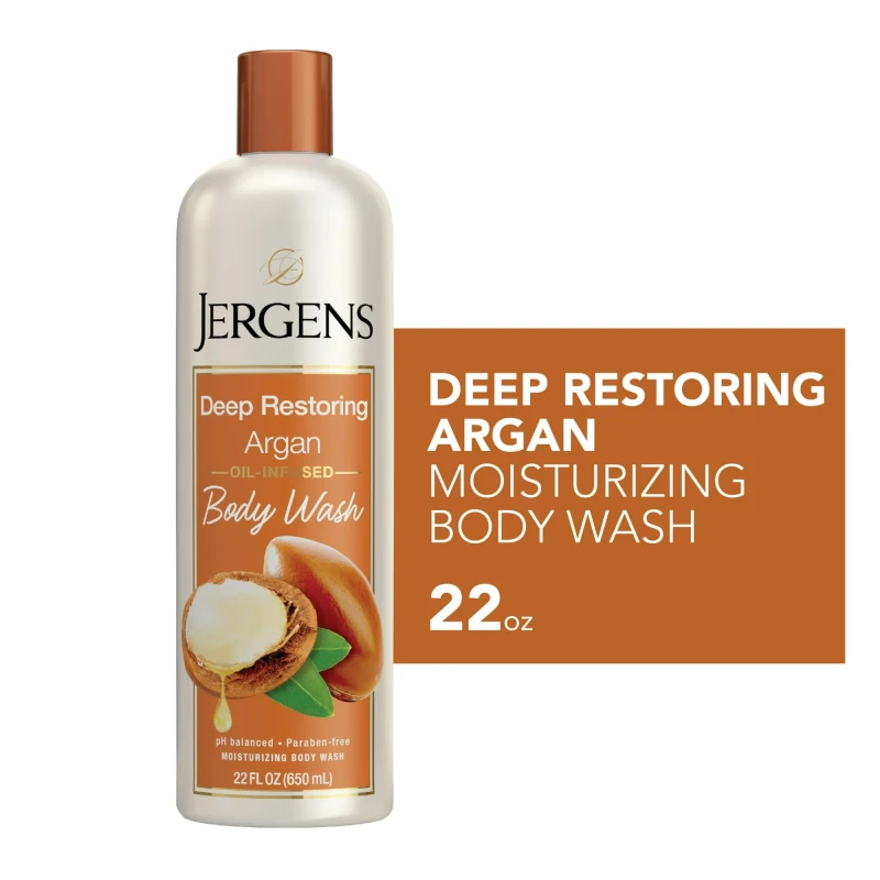 Jergens Deep Restoring Argan Body Wash 22 oz