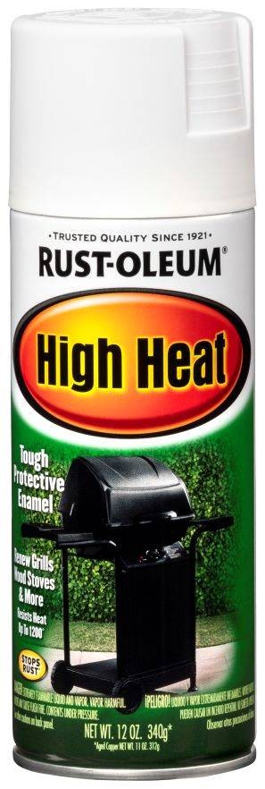 12oz High Heat Resistant White Spray Paint