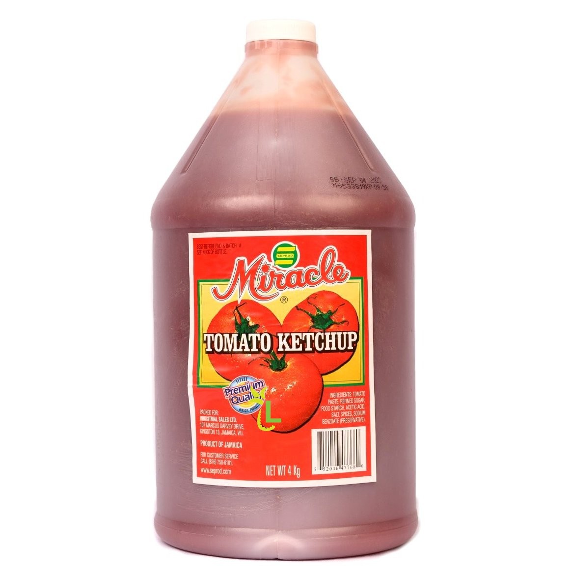 MIRACLE TOMATO KETCHUP 4kg