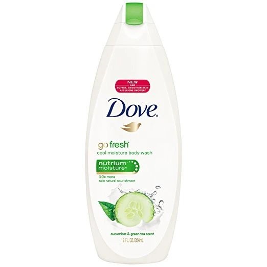 DOVE BODY WASH COOL MOIST 12oz