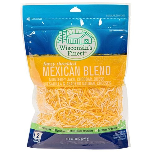 WISCONSIN FINEST SHRED MEXICAN 8oz