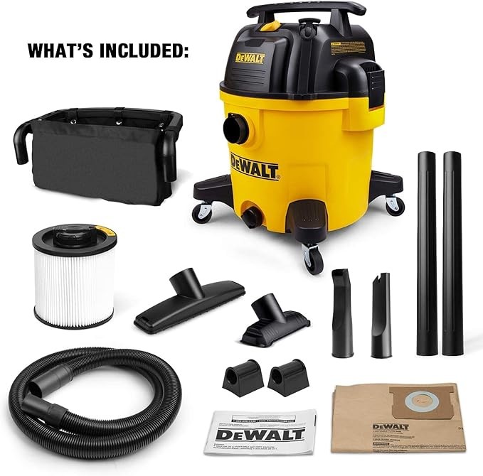 DEWALT 10 Gallon 5.5 Peak HP Poly Wet Dry Vacuum DXV10P