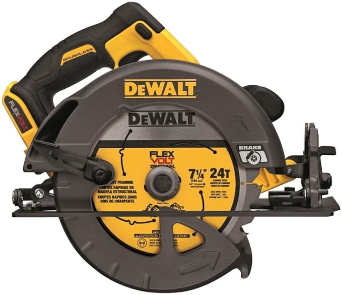 DEWALT FLEXVOLT 60V MAX* Circular Saw, 7 1/4-Inch, Brushless, Tool Only (DCS575B)