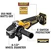 DEWALT 20V MAX Angle Grinder Tool (DCG413B) and Battery Charging Kit (DCB205-2CK)