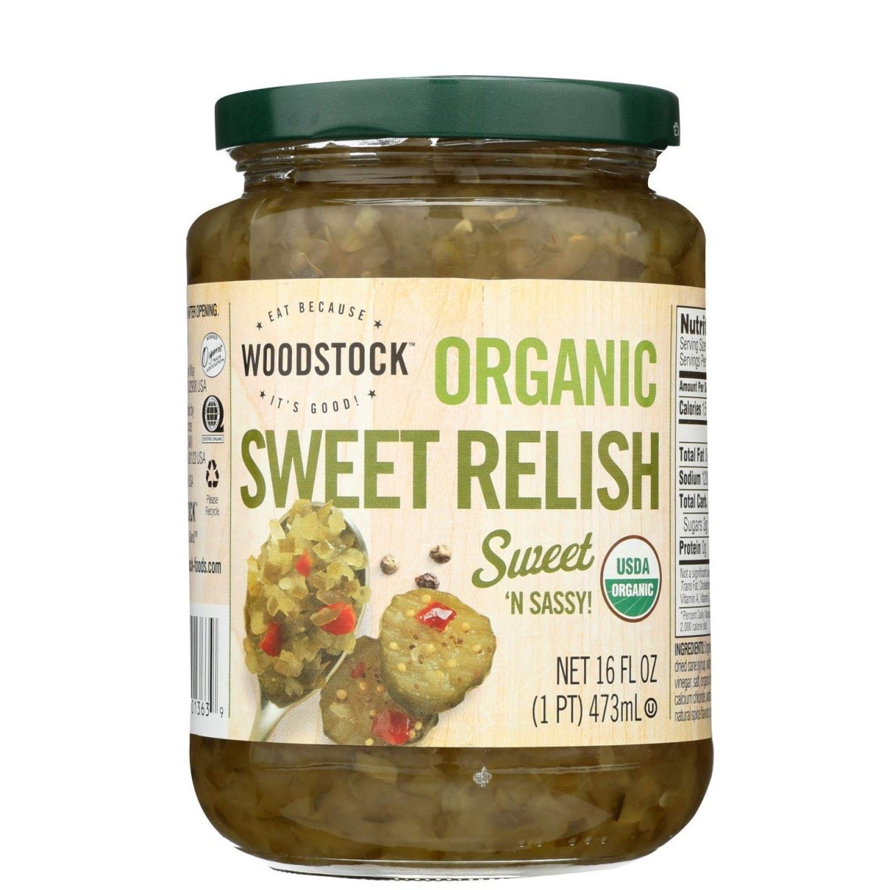 WOODSTOCK RELISH SWEET 16oz