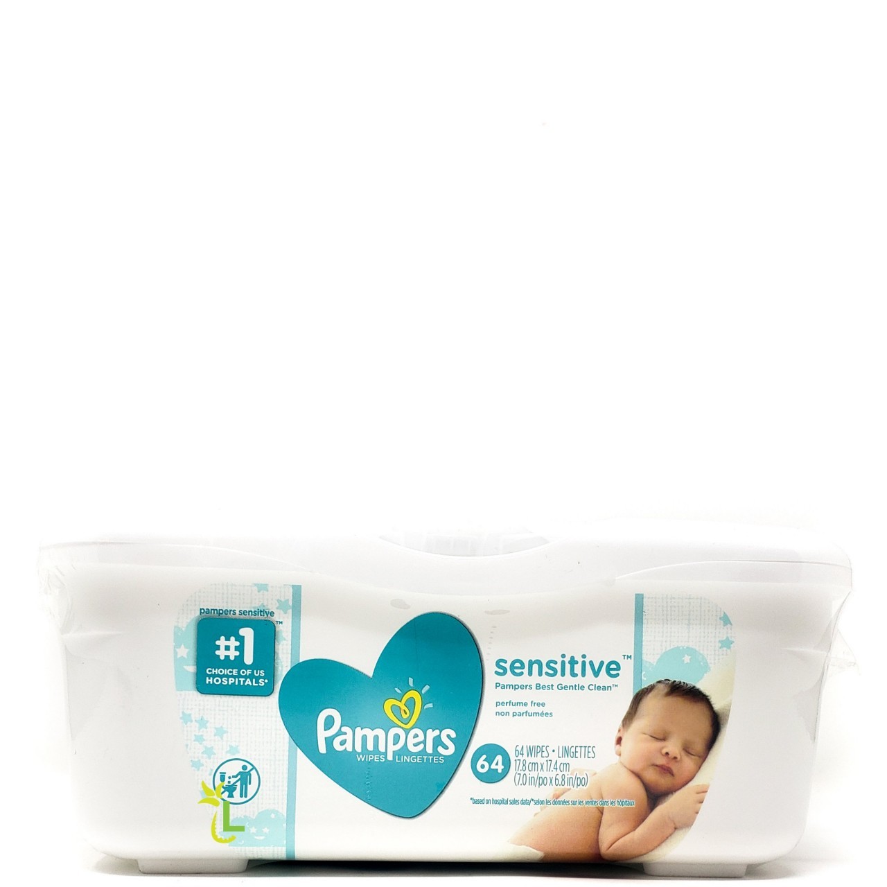 PAMPERS WIPES SENSITIVE TUB 64s
