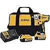 DEWALT 20V MAX* XR Cordless Impact Wrench Kit with Detent Pin Anvil, 1/2-Inch (DCF894P2)