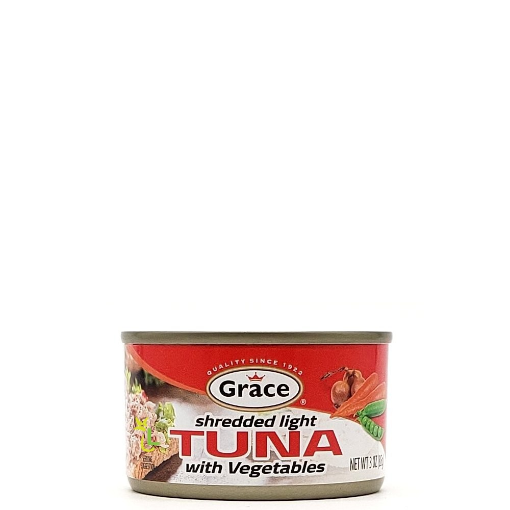 GRACE TUNA SHREDDED W/VEG 85g