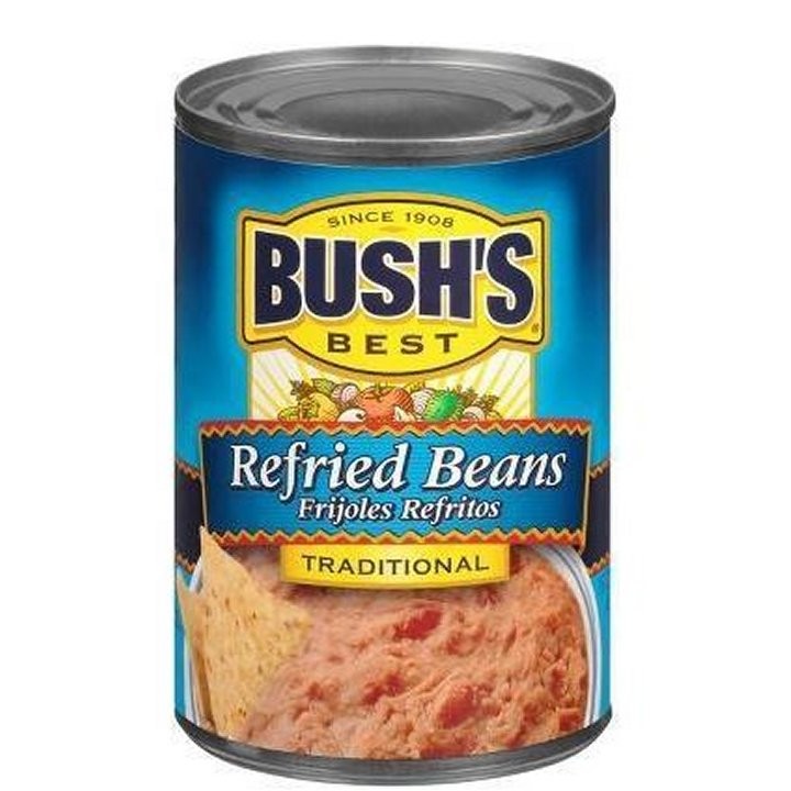 BUSHS REFRIED BEANS TRADITONAL 454g