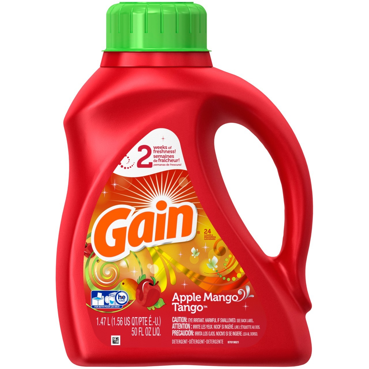 GAIN LIQUID DETERGENT APPLE MANGO 50oz