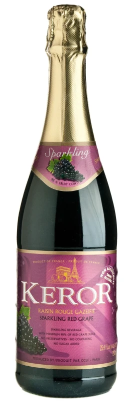 Keror Sparkling Red Grape Juice, 750ml