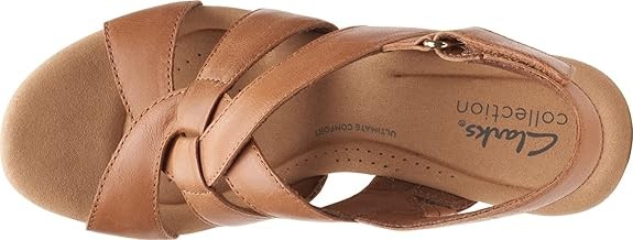 Clarks Womens Giselle Beach : Tan Leather