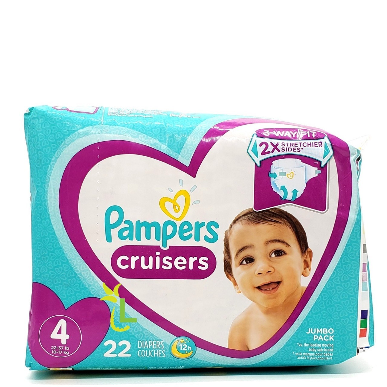 PAMPERS CRUISERS JUMBO #4 22s