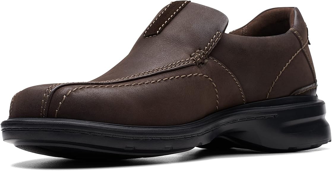 Clarks Mens Gessler Step : Dark Brown