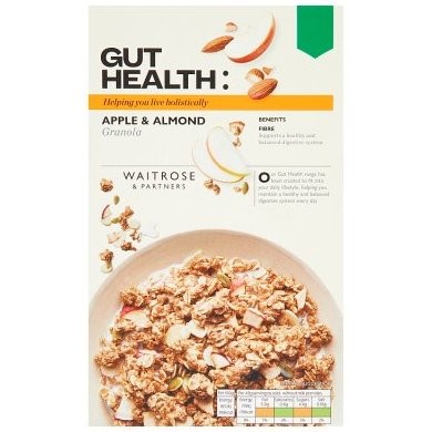 WAITROSE GRANOLA APPLE ALMOND 400g