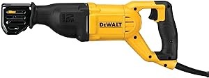 DEWALT Reciprocating Saw, 12 Amp, 2,900 RPM, 4-Position Blade Clamp, Variable Speed Trigger, Corded (DWE305)