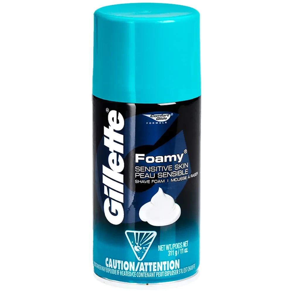 Gillette Foamy Shave Cream, Sensitive, 11 Oz Bottle