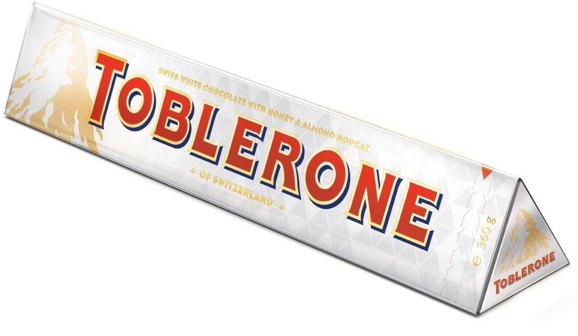 TOBLERONE MILK CHOC WHITE 360g