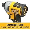 DEWALT 20V MAX Impact Driver, 1/4 Inch, Battery and Charger Included (DCF787D1)