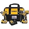 DEWALT 20V MAX Hammer Drill and Impact Driver, Cordless Power Tool Combo Kit with 2 Batteries and Charger (DCK299M2)