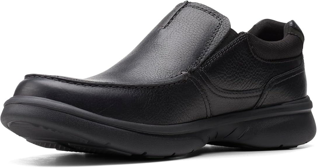 Clarks Mens Bradley Free : Black Tumbled