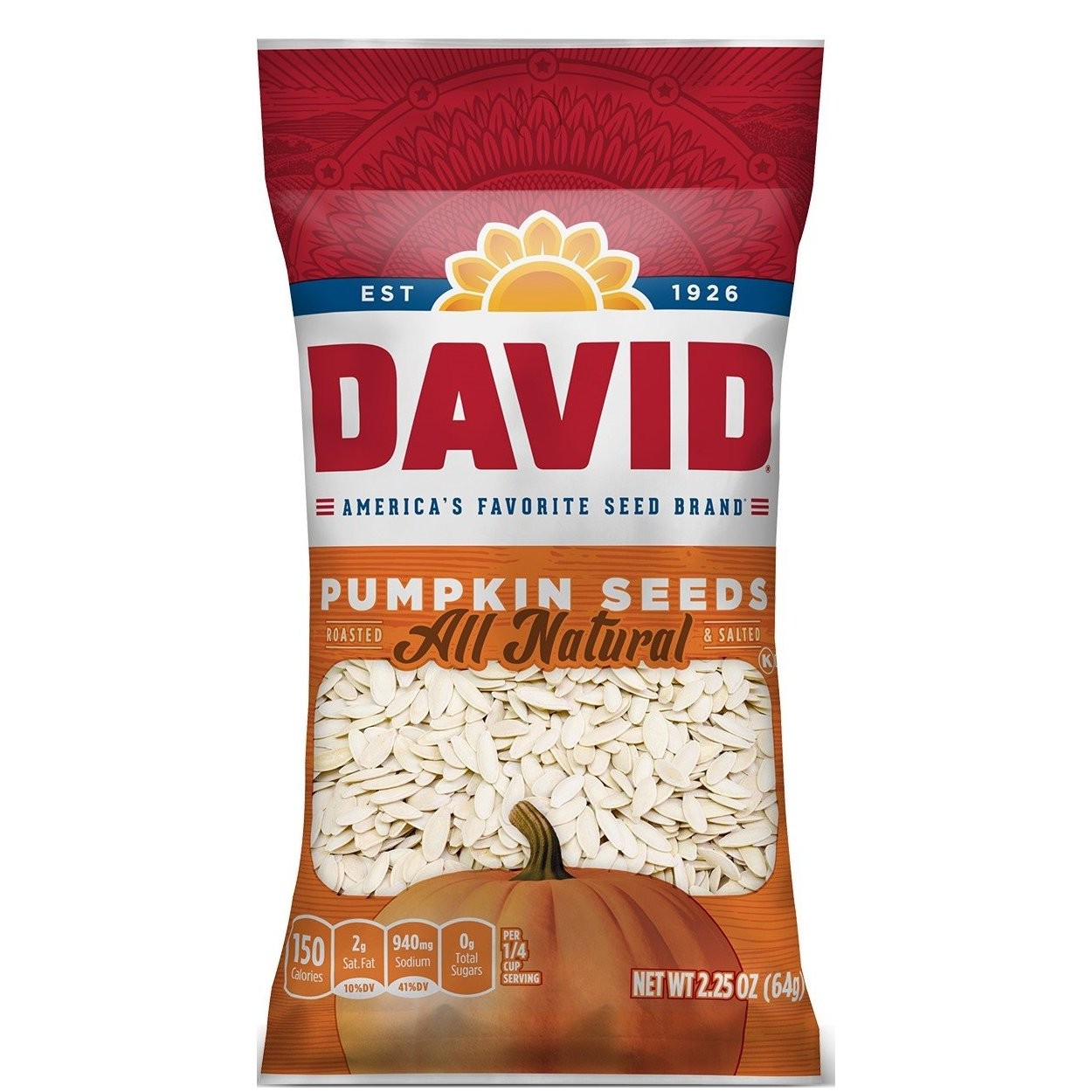 DAVIDS SEEDS PUMPKIN 2.25oz