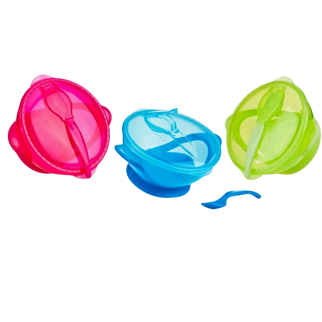 Nuby Easy Go Suction Bowl & Spoon (Assorted)
