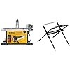 DEWALT Portable Table Saw with Stand, 8-1/4 inch, up to 48-Degree Angle Cuts (DWE7485WS)