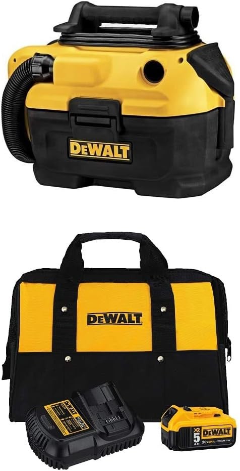 DEWALT 18/20-Volt MAX Cordless/Corded Wet-Dry Vacuum with Charger Kit and Bag