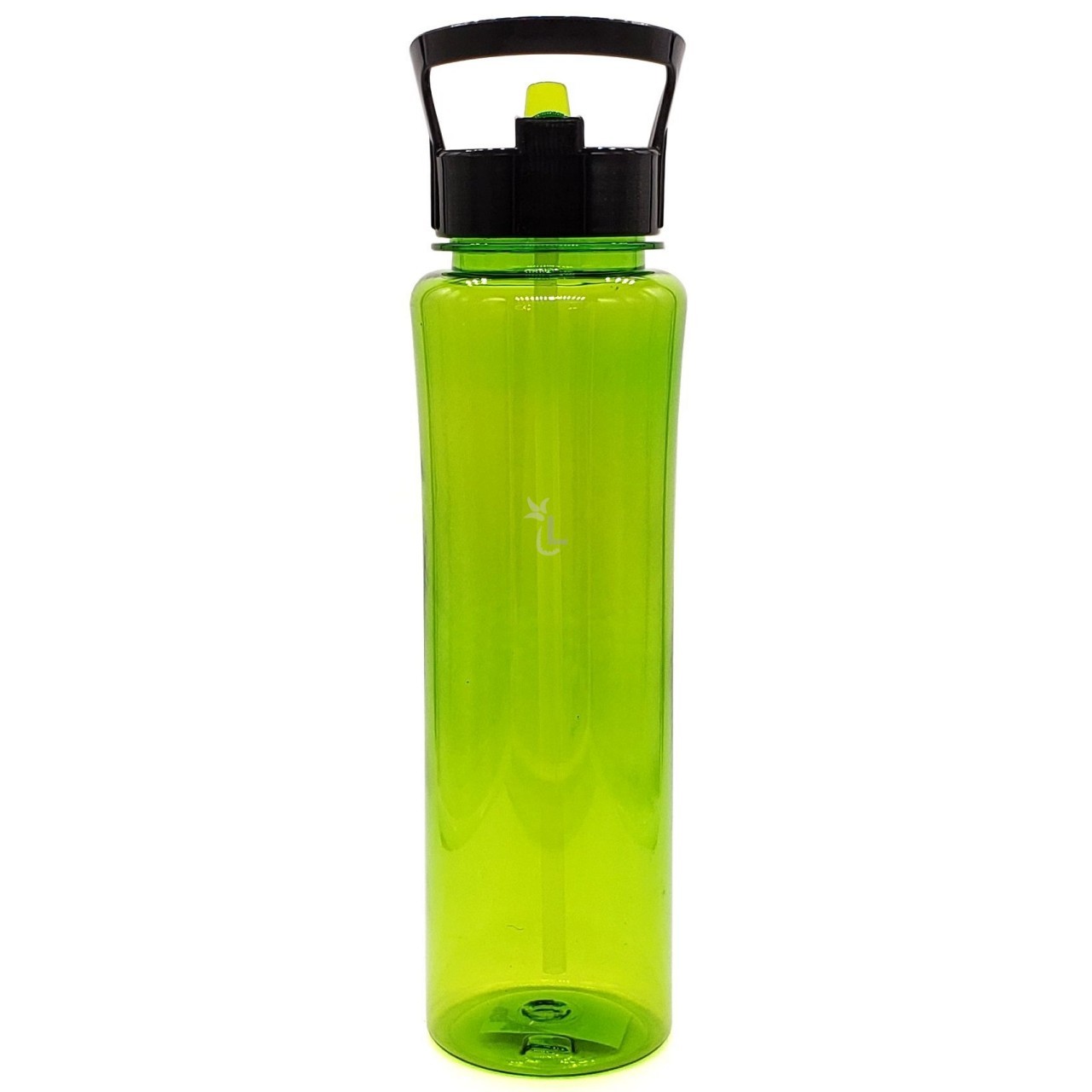 PLASTIC WATER STRAW BOTTLE GREEN 900ml