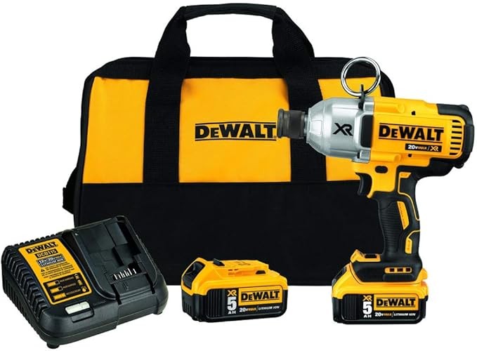 DEWALT 20V MAX* XR Cordless Impact Wrench Kit with Quick Release Chuck (DCF898P2)