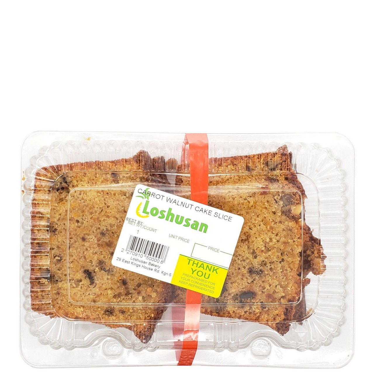 CAKE LOAF CARROT WALNUT SLICE 4pk