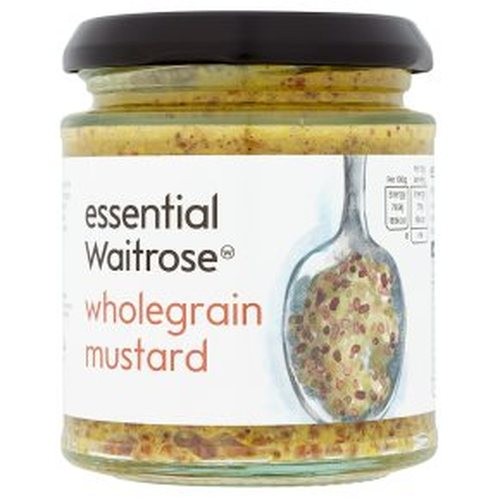 WAITROSE MUSTARD WHOLE GRAIN 185g