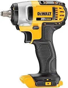 DEWALT 20V MAX Cordless Impact Wrench with Hog Ring, 3/8-Inch, Tool Only (DCF883B), Yellow