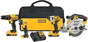 DEWALT 20V MAX Combo Kit, Compact 4-Tool (DCK421D2)