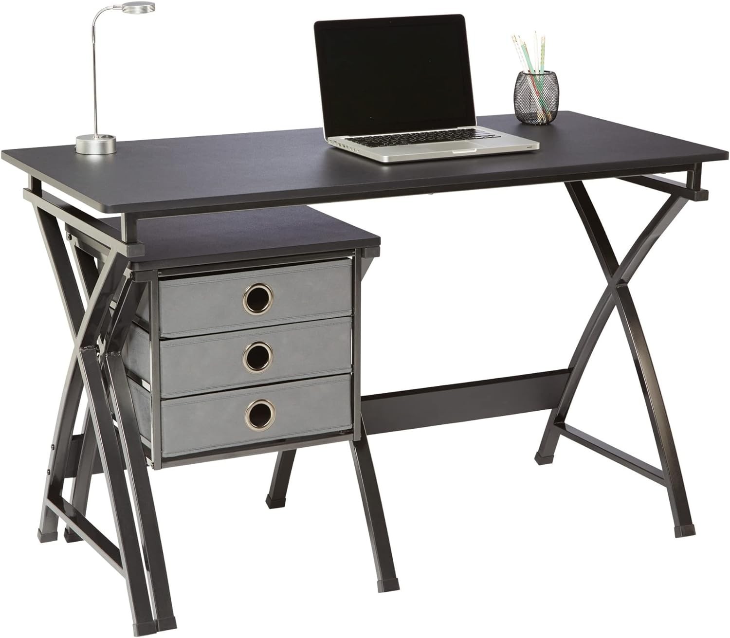 Brenton Studio XCross Desk with Storage Drawers