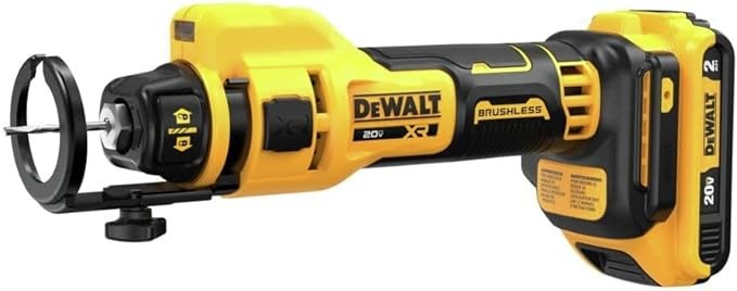 DEWALT 20V MAX Drywall Cutting Tool, Cut Out Tool, 2 Batteries and Charger Included (DCE555D2)