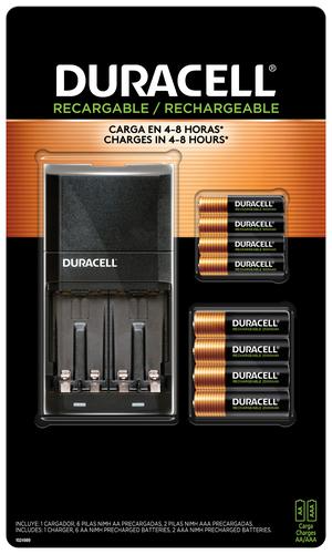 Duracell Recharge Set for 6 Batteries AA and 2 AAA