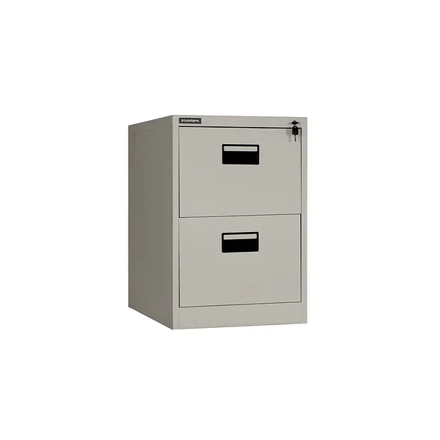 STEEL CABINET, 2-DRAWER, GRAY