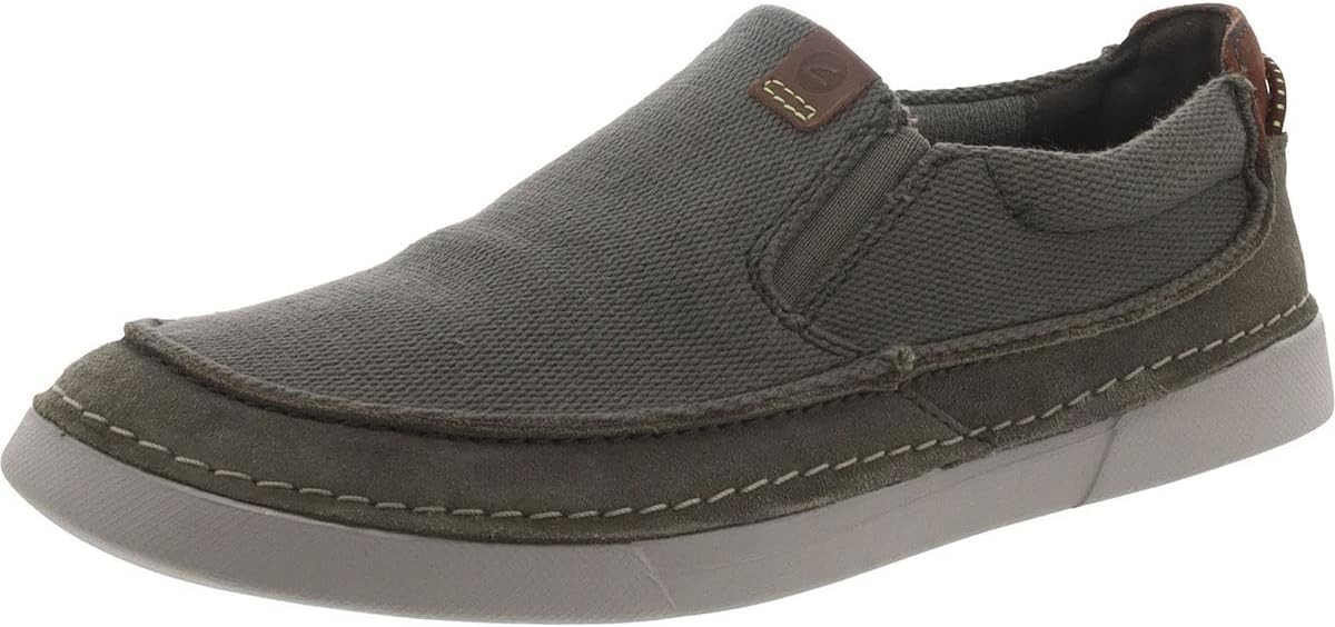 Clarks Men's Gereld Step Sneaker : Olive Combi
