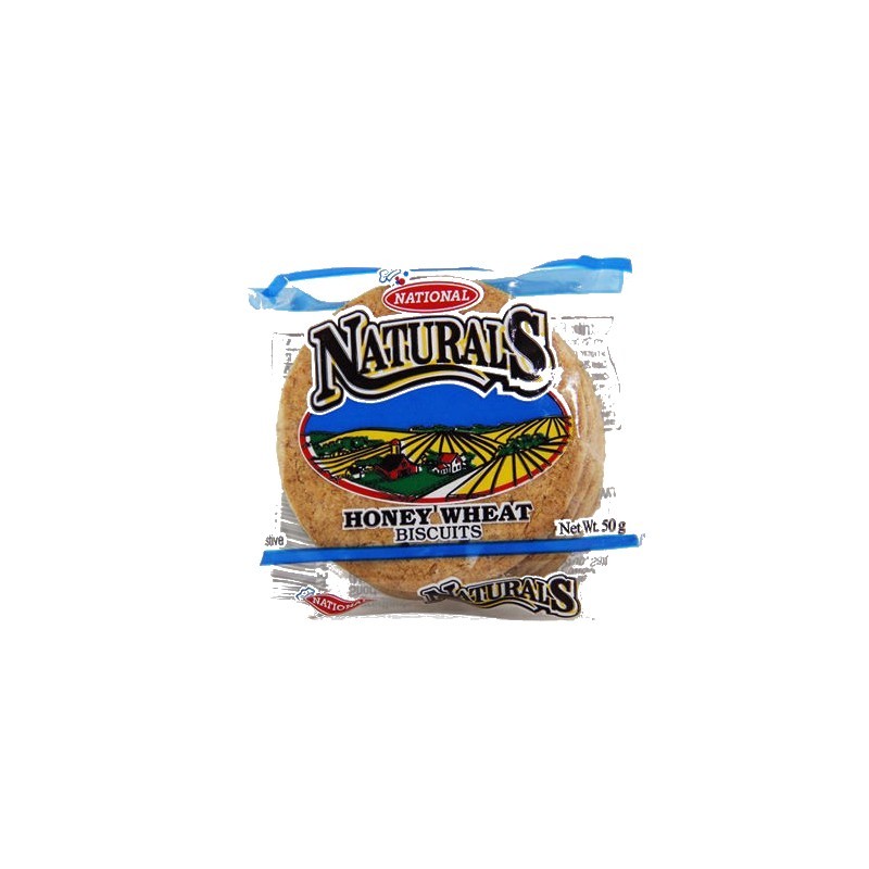 NATIONAL NATURALS HONEY WHEAT BISCUITS 50G