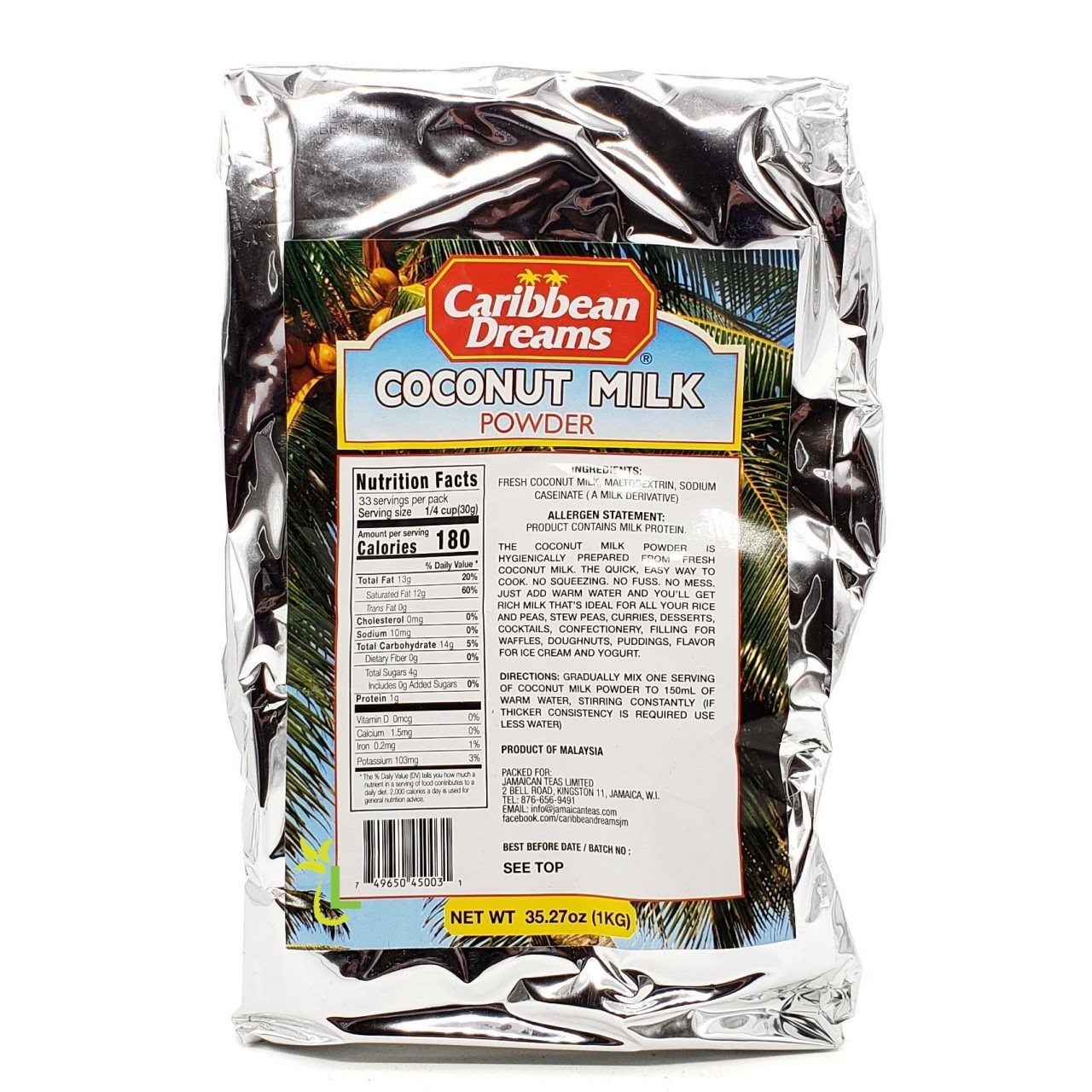 CARIB DREAMS COCONUT MILK POWDER 1kg