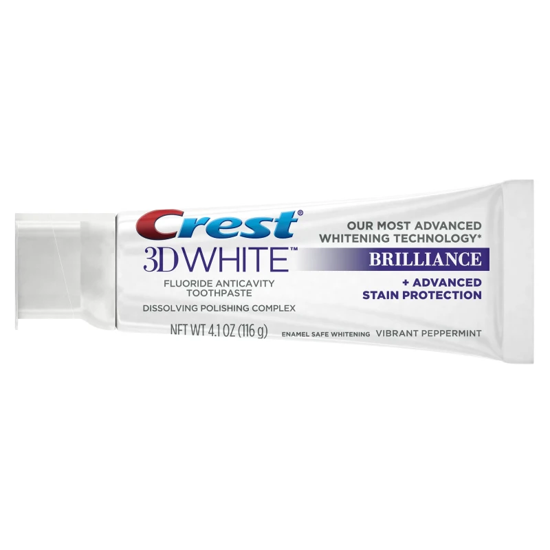 Crest 3D White Brilliance Toothpaste, Vibrant peppermint 4.1 oz